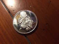 Ganesha 1oz. .999 Fine Silver Round