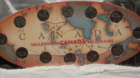 3 Canada Millennium  quarter coin sets for sale