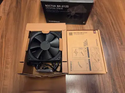 Noctua NH-U12S chromax.Black 120mm Single Tower CPU Cooler, View more
