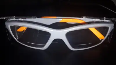 ARMOURX 6019 Safety Glasses with Side Shields - Grey Orange, View more