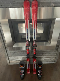 Ski alpin Atomic 170cm et bottes Salomon (29) 175$
