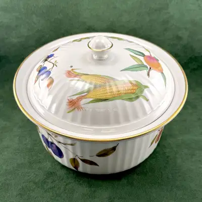 large Royal Worcester Evesham lidded casserole, View more