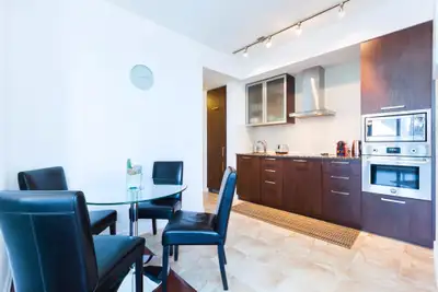The furnished Luxury 2 bedroom plus den on Toronto down town lake view. 2 full bathrooms, kitchen eq...