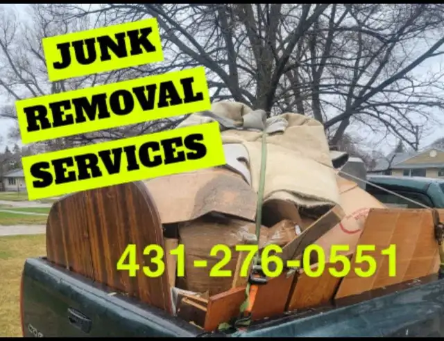 JUNK REMOVAL PICKUP AND MORE IN WINNIPEG 431-276-0551
