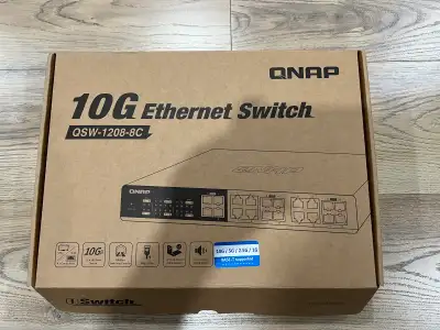 QNAP All 10G ports switch, View more