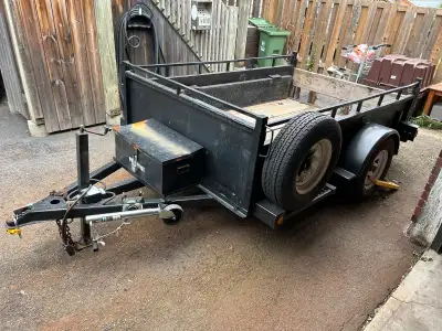 Utility Trailer 6x8 - 3500 lb new floor last year, New lights new bearings & tire’s, 2 loading ramps...