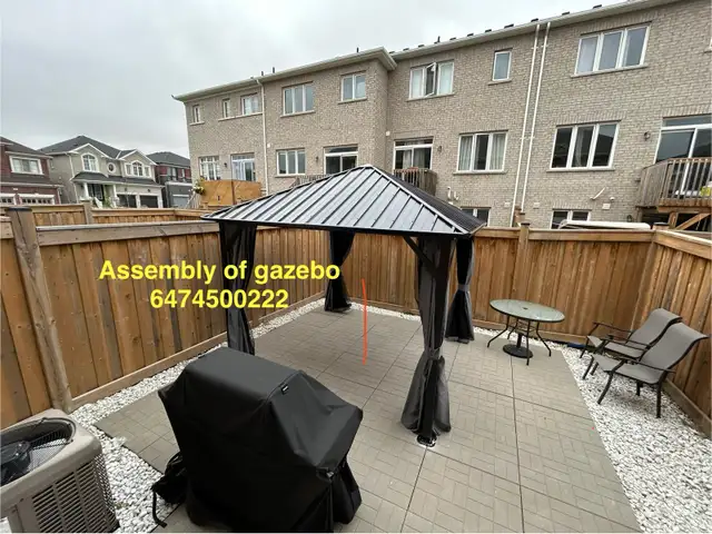 assembly of gazebo in Patio & Garden Furniture in Oshawa / Durham Region - Image 4