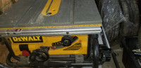 DEWALT 10" contractor saw with folding stand