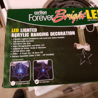 Led lighted acrylic hanging decoration (2 boxes)