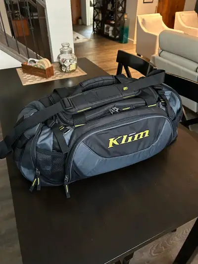 New condition Klim duffel bag.