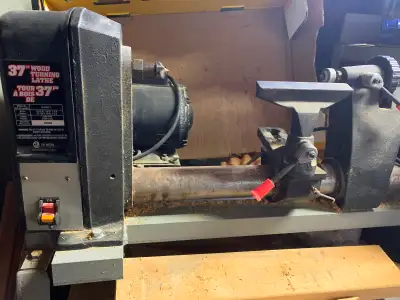37" WOOD TURNING LATHE, View more
