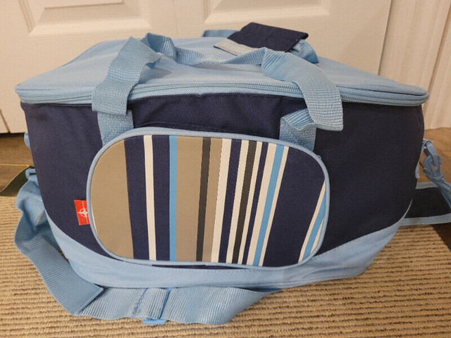 NEW - Terr Gear Insulated Cooler Bag - Blue Stripes in Fishing, Camping & Outdoors in Mississauga / Peel Region