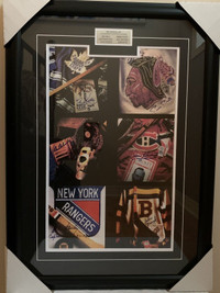 Hockey Hall of Fame Legends Framed Print Signed by 6 Players