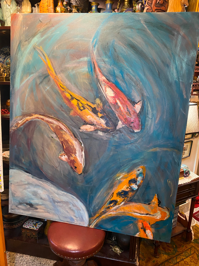 Acrylic On Canvas By Tanya Gardner 60" X 48" in Arts & Collectibles in Vancouver