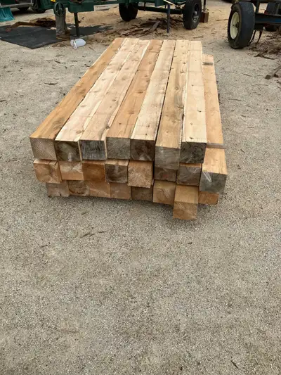 Rough sawn white cedar boards and lumber, View more