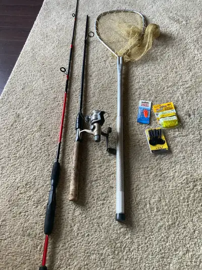 Fishing rods reels multi item, View more