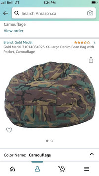 XXL Camouflage Beanbag.