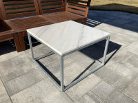 Marble patio coffee table