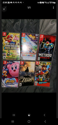 Nintendo switch games for sale