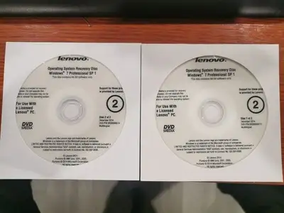 Lenovo Windows 7 - 64 bit recovery DVD set, View more