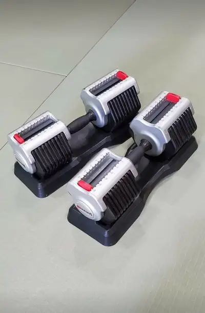 Mileage Adjustable Dumbbells 5lbs to 55lbs dumbells weights, View more