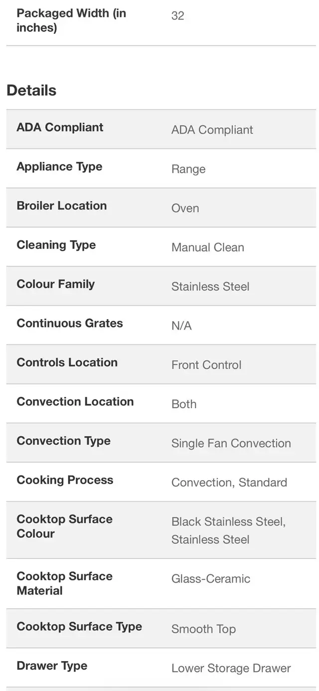 Free-Standing Electric Range with Convection Oven in Stoves, Ovens & Ranges in Markham / York Region - Image 9