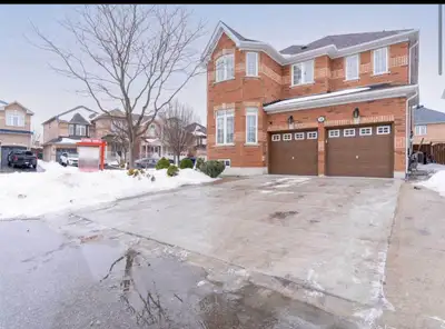 Beautiful & Clean 2 Bedroom & Den basement for rent in a detached corner house of Brampton with 2 pa...
