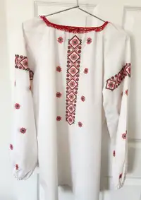 Embroidered women's Ukrainian blouse