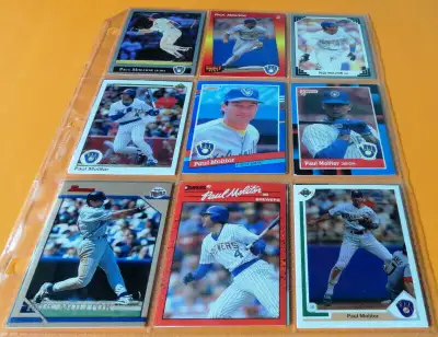 Paul Molitor Brewers Blue Jays 15 MLB Trading Cards, View more