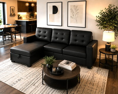️ HUDSON SECTIONAL SOFA BED WITH STORAGE , View more