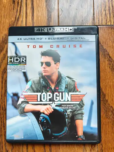 This is the Top Gun 4K Ultra HD Blu-ray + Digital movie. It includes 4K Ultra HD, Blu-ray, and digit...