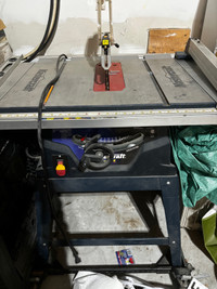 MasterCraft 10" table saw with stand