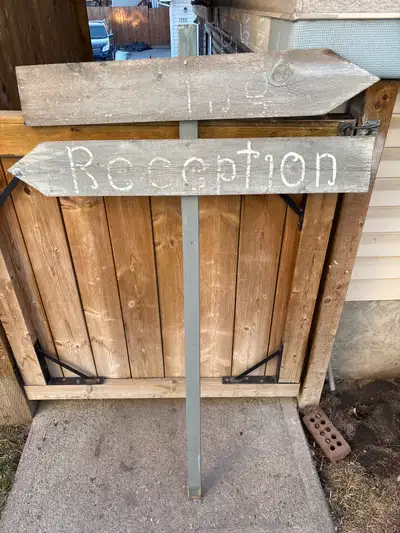 wedding and reception sign , View more
