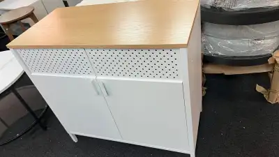 Storage Sideboard, Buffet Table with Adjustable Shelves, Floor S, View more