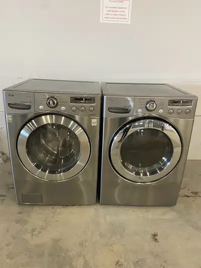 ** Service Mido Électroménagers** Ensemble Laveuse sécheuse frontales de marque Lg , Superposables,g...