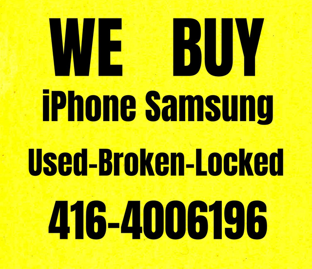 ♻️We buyback phone♻️USED BROKEN LOCKED iPhone in Cell Phone Services in City of Toronto