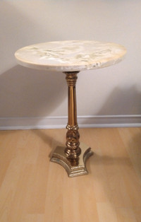 Vintage Marble Top pedestal table