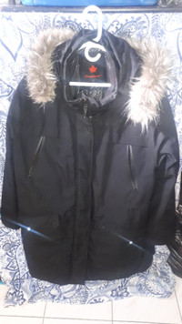 New Canadian Long Black Coat $10 Only