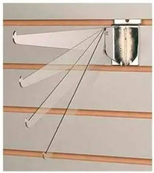 Slat wall Adjustable Shelf Bracket - Chrome Finish, View more