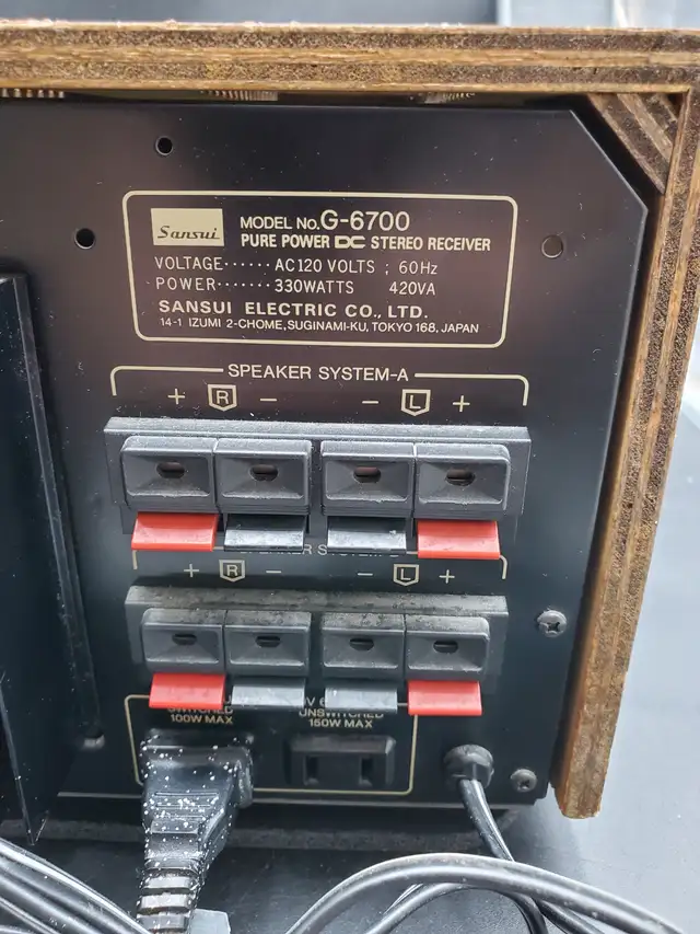 VINTAGE 1979 SANSUI G-6700 SILVER FACE DC STEREO RECEIVER JAPAN in Stereo Systems & Home Theatre in Markham / York Region - Image 10