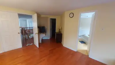 Private furnished master bedroom available at great place