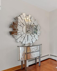 Large mirror and entrance table