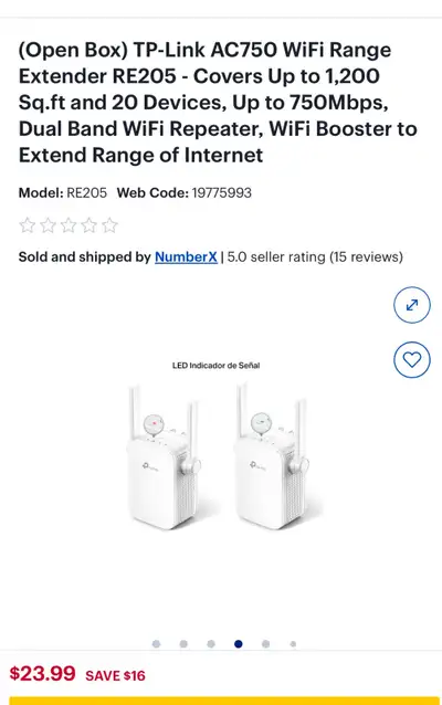 Tp link WiFi extender, View more