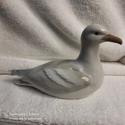 Vintage Italian Seagull porcelain figurine, mid century, View more