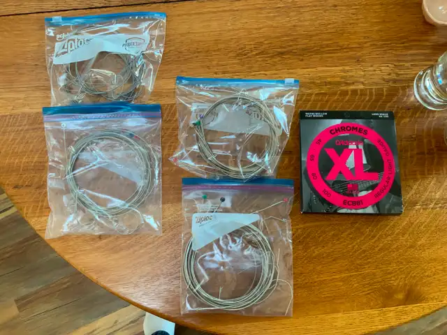 5 sets of lightly used Bass guitar strings in Guitars in St. Albert - Image 2
