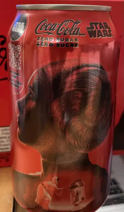 For Sale is a Coca Cola Star Wars Limited Edition Collectible Leia Can.