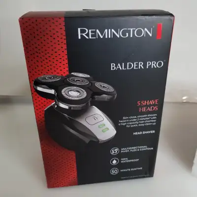 The Remington Balder Pro Head Shaver is designed for those who want a fast, smooth, and effortless h...