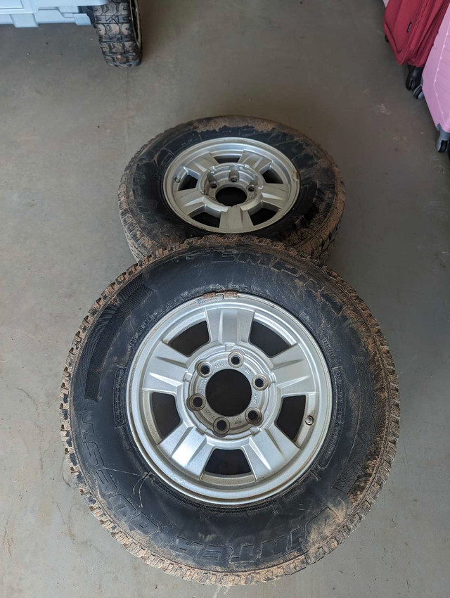 225/75/16 winter tires with rims.  in Tires & Rims in Summerside