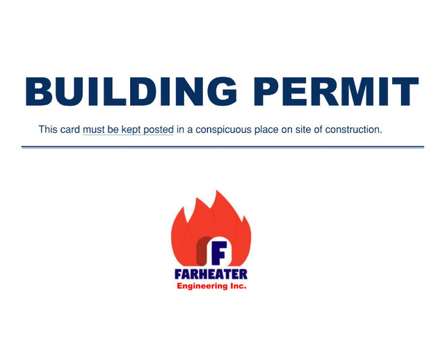 Building Permit in Heating, Ventilation & Air Conditioning in City of Toronto