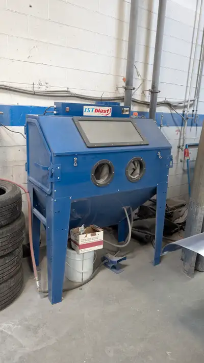 Industrial sandblaster.